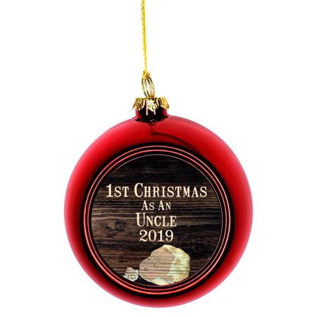 1st Christmas As An Uncle 2019 First Ornaments Bauble Christmas