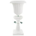 thumbnail image 6 of Arcadia Garden Products 10x17" Deluxe Pedestal Urn Planter, White, Set of 2, 6 of 9