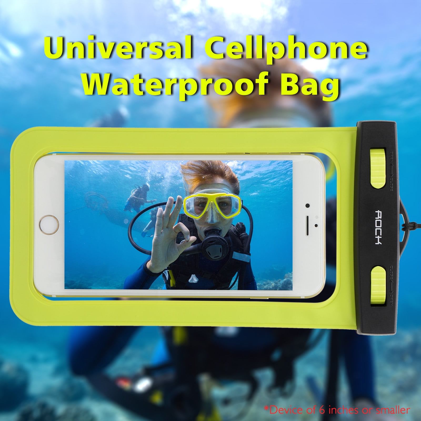 Universal Waterproof Case Pouch, IPX8 Certified to 100 Feet Cellphone