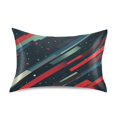 thumbnail image 7 of Yayeee Pillowcase Standard Size Set of 2 Satin Wrinkle Resistant Pillow Case, Stars Abstract Lines, 7 of 7