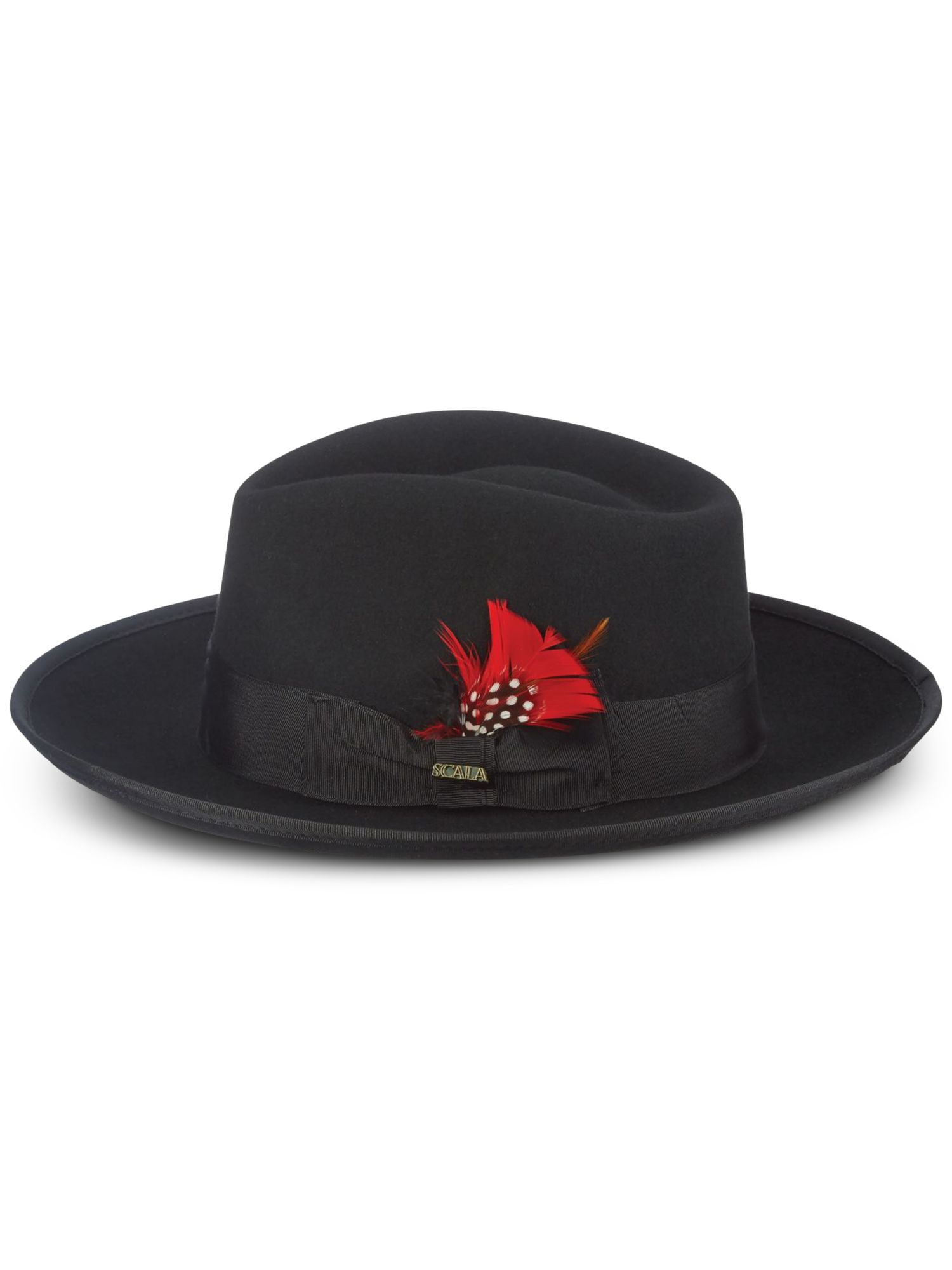 Scala Large Wool Felt Zoot Fedora in 