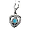 thumbnail image 2 of R.H. Jewelry Stainless Steel Mother or Mother in Law Light Blue Glass Crystal Pendant Necklace, 2 of 4