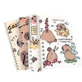 thumbnail image 3 of Cuaderno de espiral A5 con dibujos de capibara kawaii, cuaderno de ejercicios, lindo bloc de notas, diario, material de papelería escolar, 3 of 5