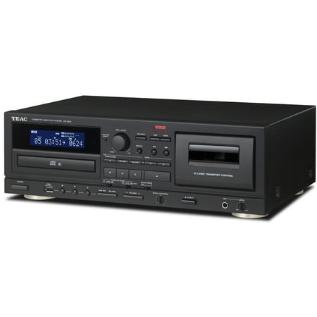- Teac Cassette and CD Player with USB Recorder and Mic Input AD-850