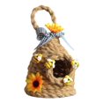 thumbnail image 1 of MesaSe Mini Beehive Farmhouses Bee Hive Table Decor Spring Jute Rope Woven Hanging Ornament Decorative Honey Beehive Farmhouses Country Home Kitchen Bookshelf Decoration A, 1 of 7