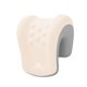 thumbnail image 2 of Reposacabezas para silla de oficina, almohada de espuma viscoelástica para reposacabezas, funda extraíble, almohada cómoda para la siesta en el avión Beige Gris, 2 of 9