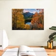 thumbnail image 3 of Elephant Stock Bear Lake In Autumn Wall Art - Horizontal Canvas Wall Art - Living Room Wall Decor - Nature Canvas - Orange And Green Decor - 12" x 8", 3 of 8