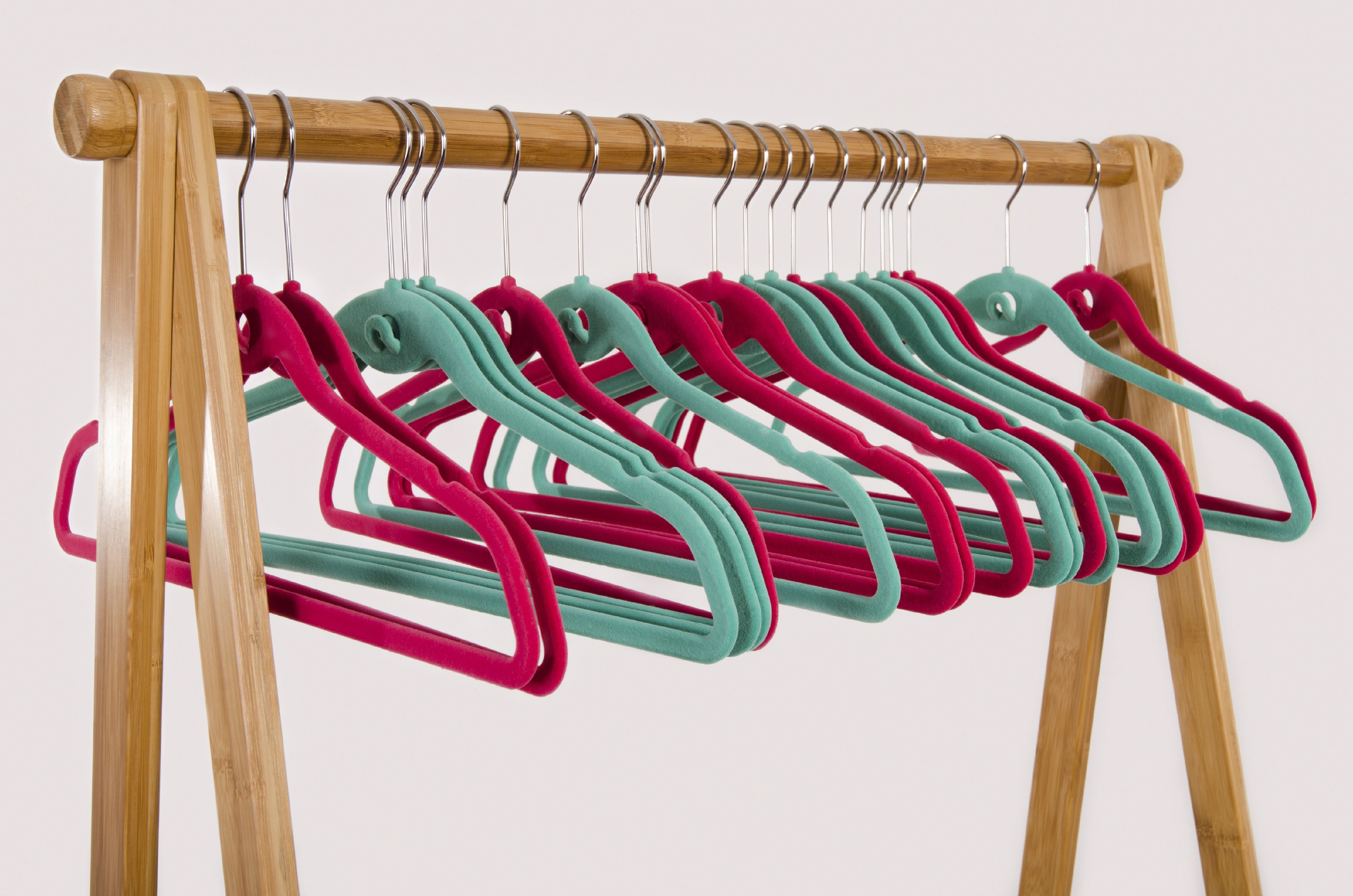 American Dream Home Goods Metal, Plastic And Velvet Clothes Hangers, 10 Count