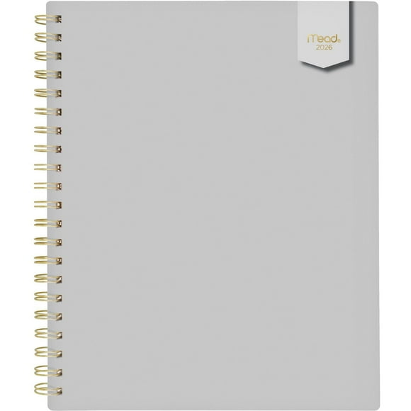 2026 Mead® Glacier Grey Large Weekly Planner