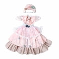 thumbnail image 2 of Ropa de moda para muñeca de simulación, vestido de estilo retro para muñeca de 24 pulgadas, tela suave, vestido hecho a mano para muñeca de niña de 60 Estilo E, 2 of 8
