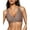 Brown, variant on Women Deep V Push up Wireless Jelly Bras Mesh Comfortable No Underwire Seamless Bralette with Support and Lift Plunge T-Shirt Bras