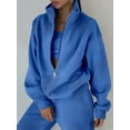 thumbnail image 2 of Women'S Two-Piece Set, Fleece Sweatshirt, Sporty Street Casual Fashion Set for Women, 2 of 10