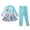Mint Green2, variant on lnmuld Girls 2 Piece Long Sleeve Rash Guard Set with Matching Swim Shorts Youth Toddler Color:Pink1,Size:11-12 Years