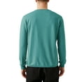 thumbnail image 2 of Ma Croix Mens Garment Dyed Organic Cotton Comfort Customizable Long Sleeve T Shirt, 2 of 6