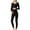 Black, variant on qelini Maternity Thermal Set Seamless Stretch Thermal Inner Wear Long Sleeve Warm Cozy Base Layer Top Bottom Set