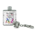 thumbnail image 2 of 26.2 Marathon Scale of 1 to 10 Rainbow Runner Stainless Steel 1oz Mini Flask Key Chain, 2 of 3