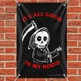 thumbnail image 2 of It's All Good In My Hood Death Grim Reaper Funny Humor Home Business Office Sign, 2 of 4