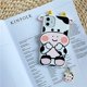 thumbnail image 5 of Funda de silicona linda y divertida con diseño de vaca de dibujos animados, funda interesante y fresca de animal con lindo colgante, funda de teléfono con protección antiarañazos, funda de teléfono linda de vaca de dibujos animados 12mini/11pro para iphone8plus/se2/XR funda de silicona suave JM, 5 of 6