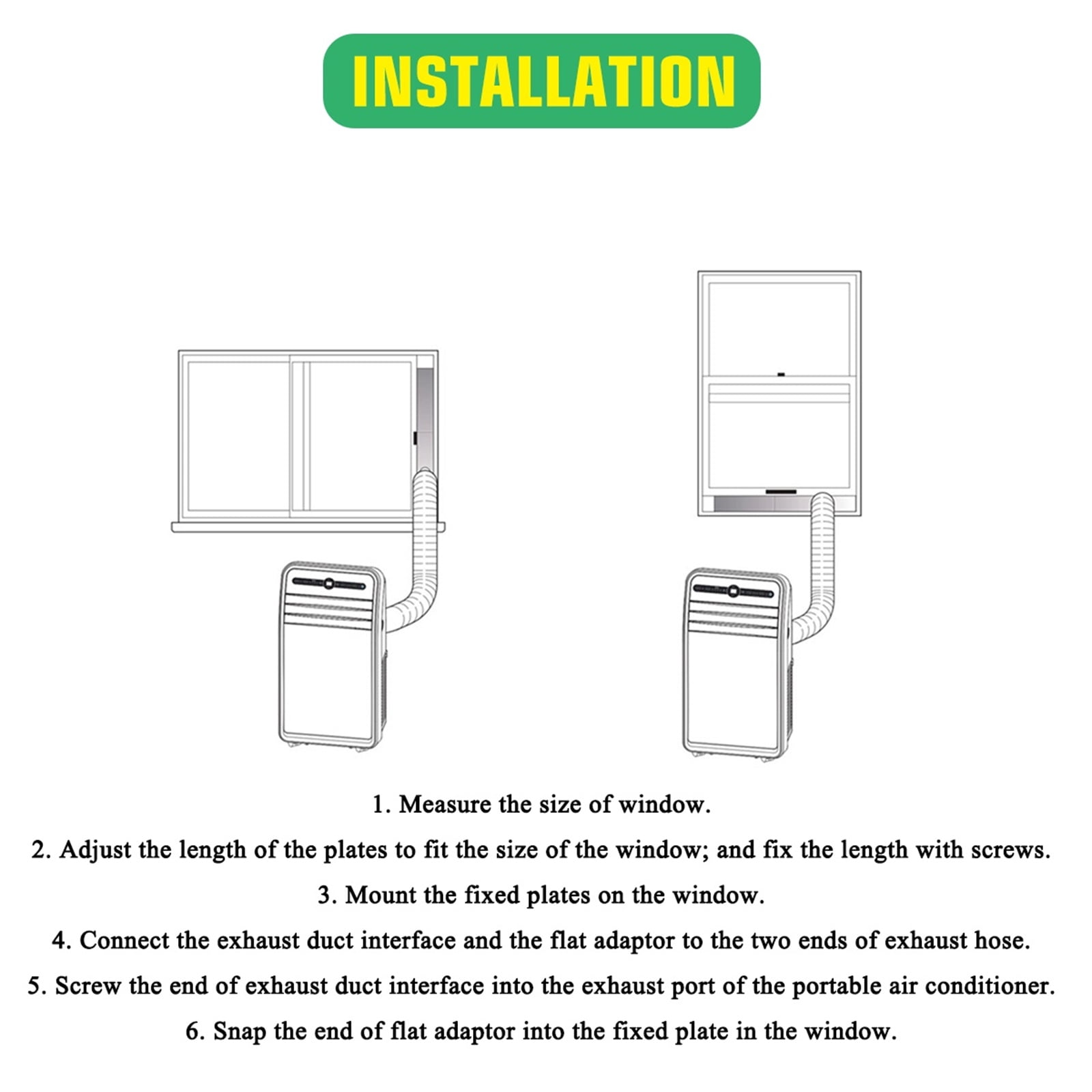 Portable Air Conditioner Exhaust Hose 600CM Flexible Aluminum Dryer Vent Ducting HVAC Ventilation White
