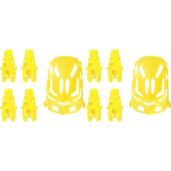 HobbyFlip Nano Body Shell Quadcopter Frame w/ Motor H111-01 Yellow Compatible with Hubsan Nano Q4 H111 2 Pack