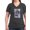 Charcoal, variant on CafePress - G.I. Joe Snake Eyes Parachu Women's V Neck T Shirt - Women's V-Neck Dark T-Shirt
