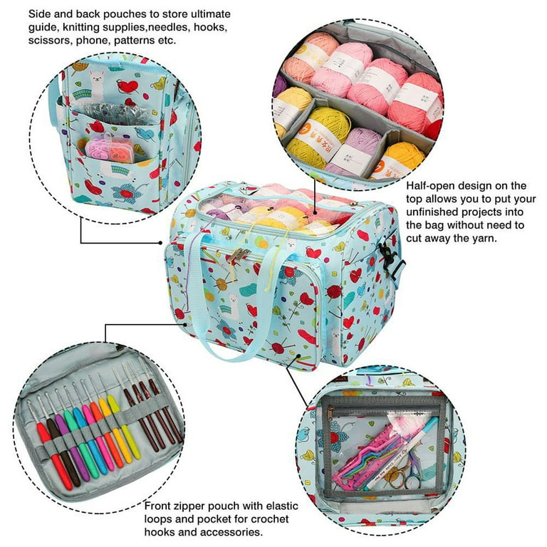 Clearance Sale Knitting Yarn Storage Bag Waterproof Crochet Hook Bags  Sewing Accessories Storage Bag for Women Gift European