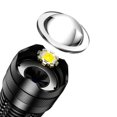 thumbnail image 1 of Linternas LED, linterna táctica superbrillante, luz de flash recargable, 5 modos de luz de flash impermeable con zoom, 1 of 5