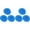 Blue, variant on 3 Pcs Plastic Dish Scrubbers, Durable Nylon Scouring Pad, Non-Scratch Mesh Pot Scourers, Round Surface Cleaning Pads, Multi-Use Kitchen Scrubbers for Kitchen, 3.14 inch