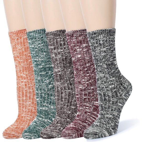 CoCoMangos Leotruny Women's Slouch Vintage Knit Cotton Boot Socks