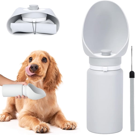 Pet Supplies Outdoor Foldable Dog Portable Water Bottle, Dog travel water bottle,Waterbottle for dogs, lightweight & Leak Proof Silicone Dog Drinking Water Bottle