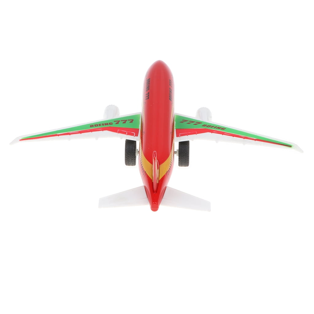 Red Colored  777 Airplane Model for Kids Adults Collection Home Decor 
