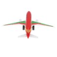 thumbnail image 3 of Aleación De Juguete Modelo De Avión Para Pequeños, para 777 Juguete De Avión De Línea, Decoración De Escritorio, Cumpleaños Rojo Sunnimix Boeing 777 Airplane Toy, 3 of 8