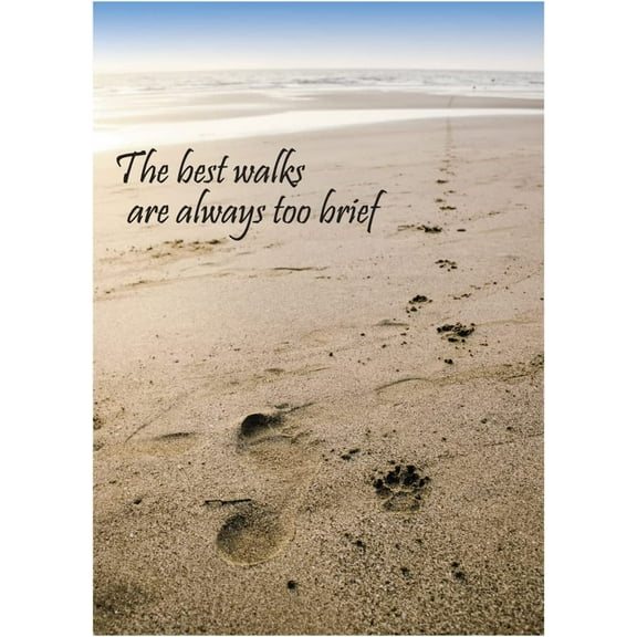 The Best Walks Are Always Too Brief Pet Bereavement/Sympathy Greeting Card
