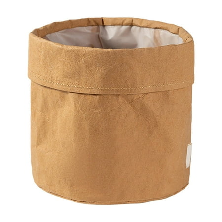 

Shopping Kraft Paper Bags Planter Pot Holder Garden Pots Multifunction Reusable Heavy Pot Washable Shop Pantry M