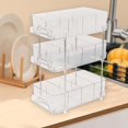 thumbnail image 1 of Organizador de gabinete deslizante extraíble, bandeja organizadora de almacenamiento para baño, armario, estante de tocador de cocina, transparente 309x188x40cm, 1 of 8