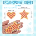 thumbnail image 2 of Uxcell 32 Pcs Parches Bordados de Corazón Estrella a Planchar Aplicaciones Parches para Chaqueta Colección de Denim Ropa Vestidos Sombreros Jeans Accesorio DIY, Amarillo/Rojo Rosa, 2 of 6