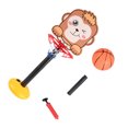 thumbnail image 1 of Vogacara Conjunto de baloncesto portátil ajustable para niños, resistente y duradero, montaje rápido de amplia aplicación Juguetes Educativos mono, 1 of 6