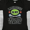 thumbnail image 4 of Inktastic Lacrosse is My Favorite Season Boys or Girls Baby Bodysuit, 4 of 5