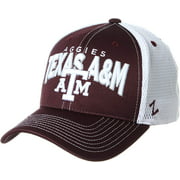 NCAA Texas A&M Aggies Mens Richmond Performance Hat, Primary Team Color/White, Medium