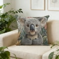 thumbnail image 2 of Specollect 1 Pcs Cute Animal Print Pillow Cover Polyester Sofa Living Room Decorative Throw Cushion Cover Embroidered-Like Design Home Decor 45x45cm, 2 of 9