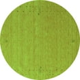 thumbnail image 1 of Ahgly Company Indoor Round Abstract Green Contemporary Area Rugs, 5' Round, 1 of 1