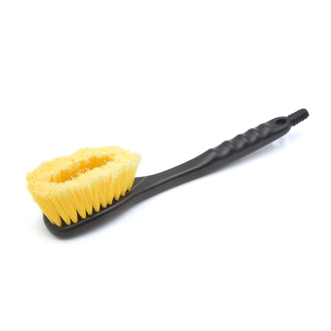 Unique Bargains38cm Length Black Plastic Handle Yellow Soft Bristle