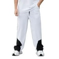 thumbnail image 3 of Ceisia Men Casual Sport Solid Color Pants Elastic Waist Drawstring Pocket Gift Trousers, 3 of 8