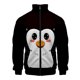 thumbnail image 3 of Chaqueta con estampado 3D de elefante, jirafa, conejo, para hombre, con estampado de animales de dibujos animados, chaqueta de calle de gran tamaño con cremallera, ropa para niños, 3 of 5