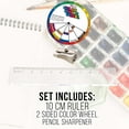 thumbnail image 7 of U.S. Art Supply 82-Piece Deluxe Artist Studio Creativity Set Wood Box Case - Art Painting, Sketching Drawing Set, 24 Watercolor Paint Colors, 24 Oil Pastels, 24 Colored Pencils, 2 Brushes, Starter Kit, 7 of 7