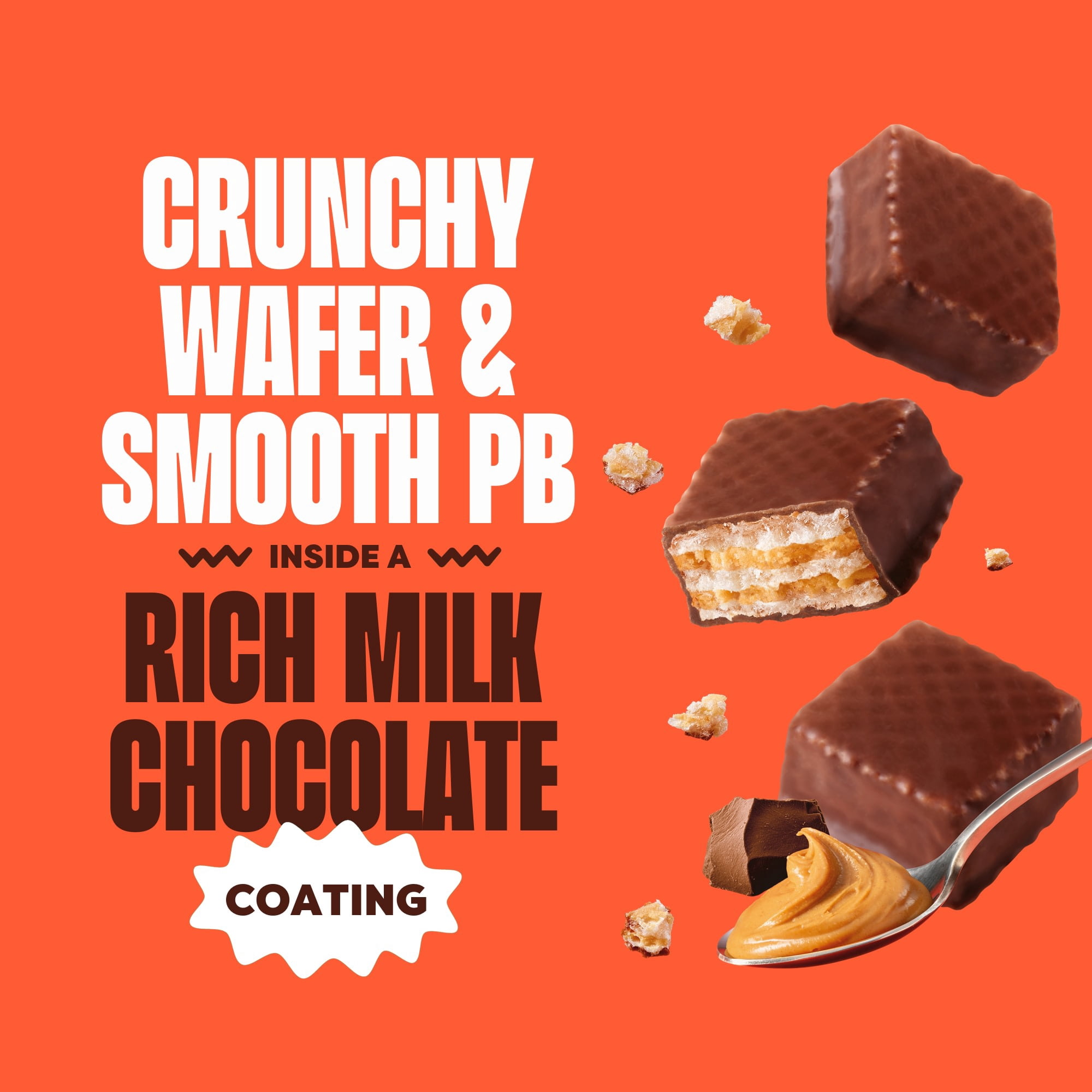 (6 pack) Glutino Chocolate Peanut Butter Wafer Bites, Gluten Free Wafer Cookies, 7 oz.