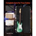 thumbnail image 4 of HarmonyStrings Electric Guitar Hard Case 43.11 in With Lock Handle And Keys for Electric Guitar equipped with a PVC-coated exterior,hard shell ,waterproof and damp-resistant., 4 of 12