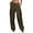 Brown, variant on Vedolay Pants Women Women's V Cross Waist Tummy Control Leisure Pants Sports Leg Bell Bottom Pants,Brown S