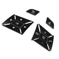 thumbnail image 1 of Unique Bargains Car Steering Wheel Button Stickers Cover Interior Switch Button Decoration Trim for Benz a Class 13-15, 1 of 6