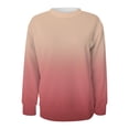 thumbnail image 3 of Vedolay Hoodies Women Women's 2023 Casual Striped Sweatshirt Oversized Long Sleeve Pullover Tops with Pockets,Pink M, 3 of 4